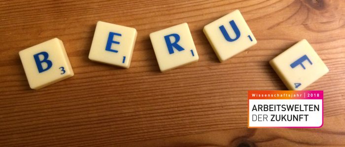 Scrabblebuchstaben, die das Wort "Beruf" bilden